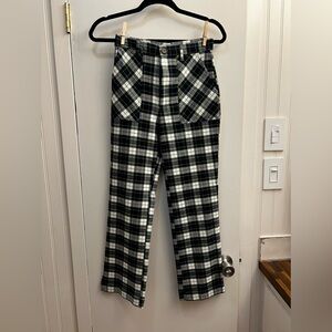 Urban outfitters plaid stretch pants 2 ankle